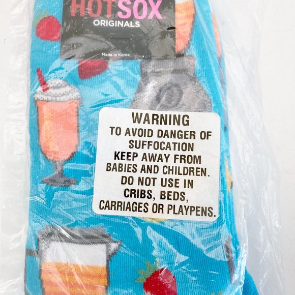 NEW Hot Sox Womens Lot Fun Food Theme 5 Pr Socks PBJ Sandwich Popcorn Egg Bacon - Picture 5 of 7